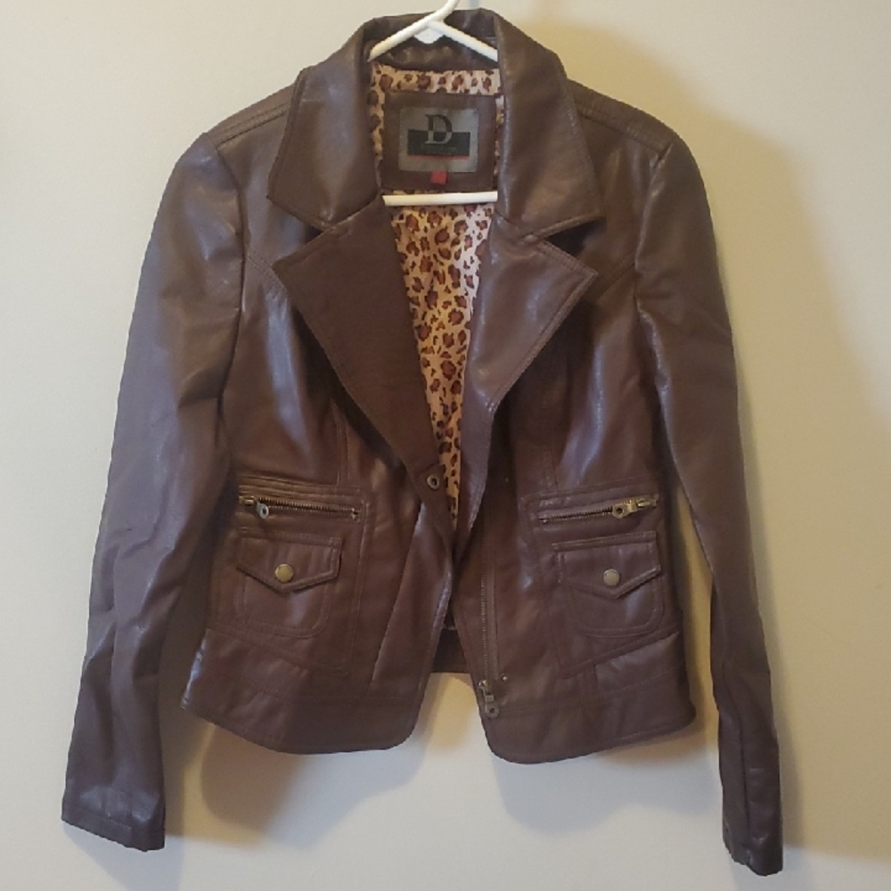 Dollhouse Chocolate Leather Jacket